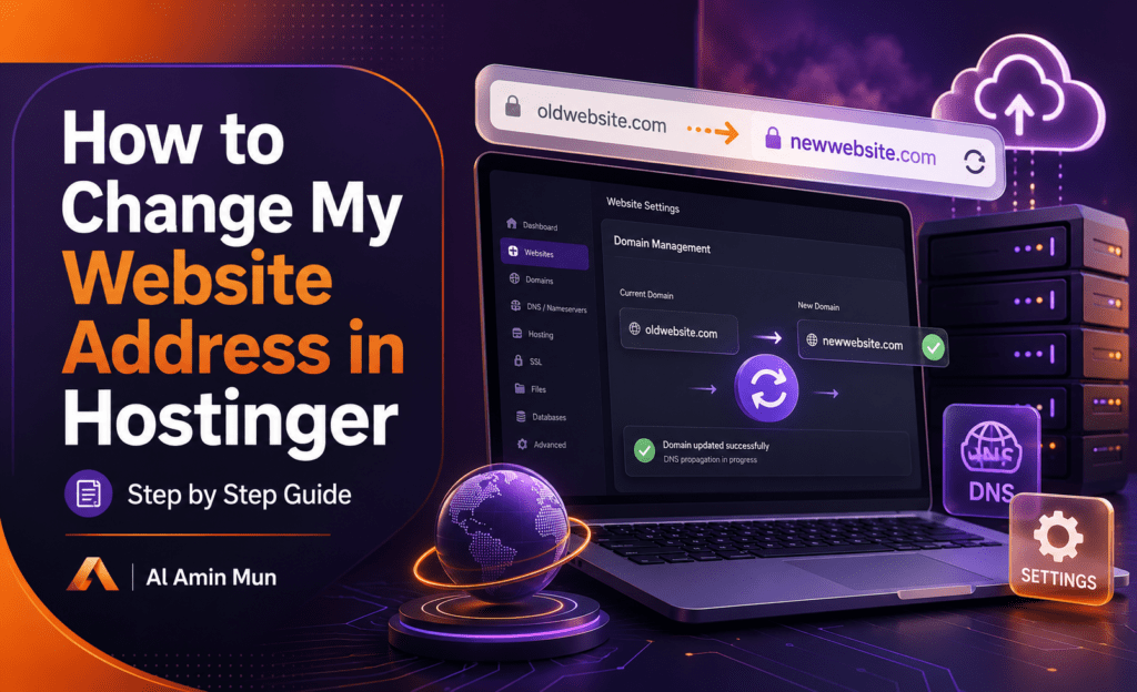 How to Change My Website Address in Hostinger