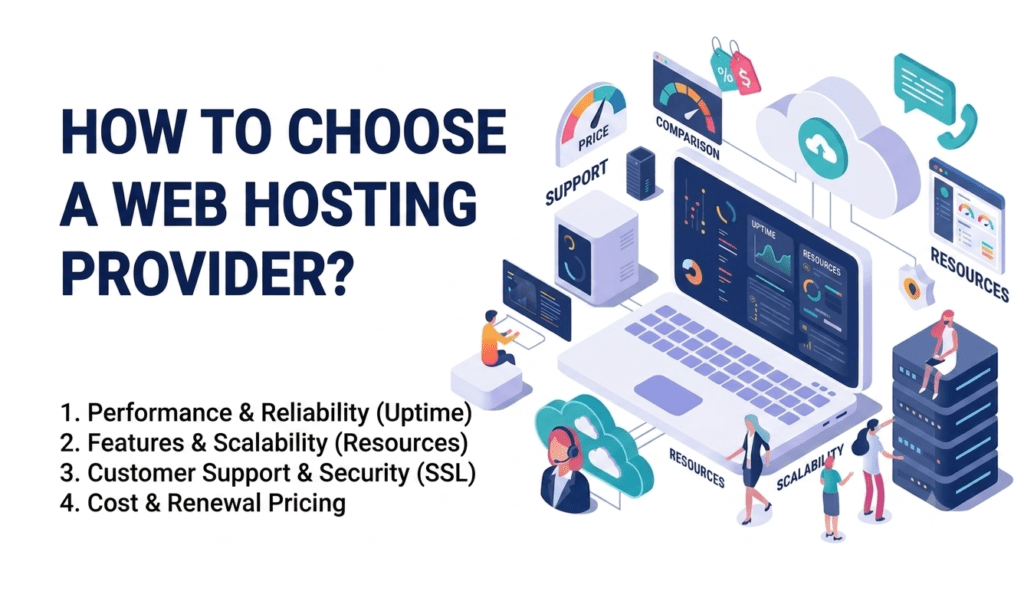 how to choose a web hosting provider