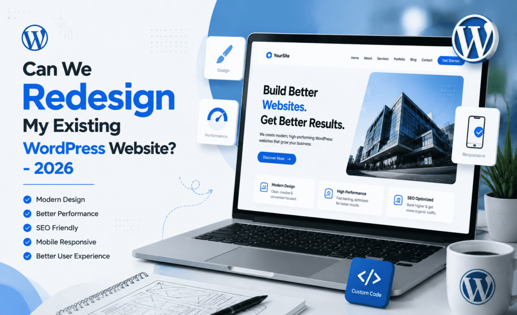 redesign existing WordPress website
