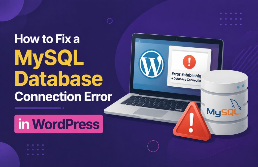 MySQL database connection error