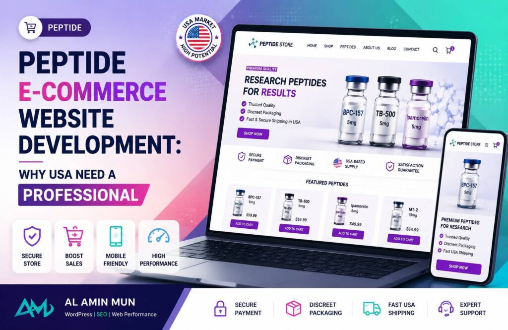 Peptide E-Commerce Website Development