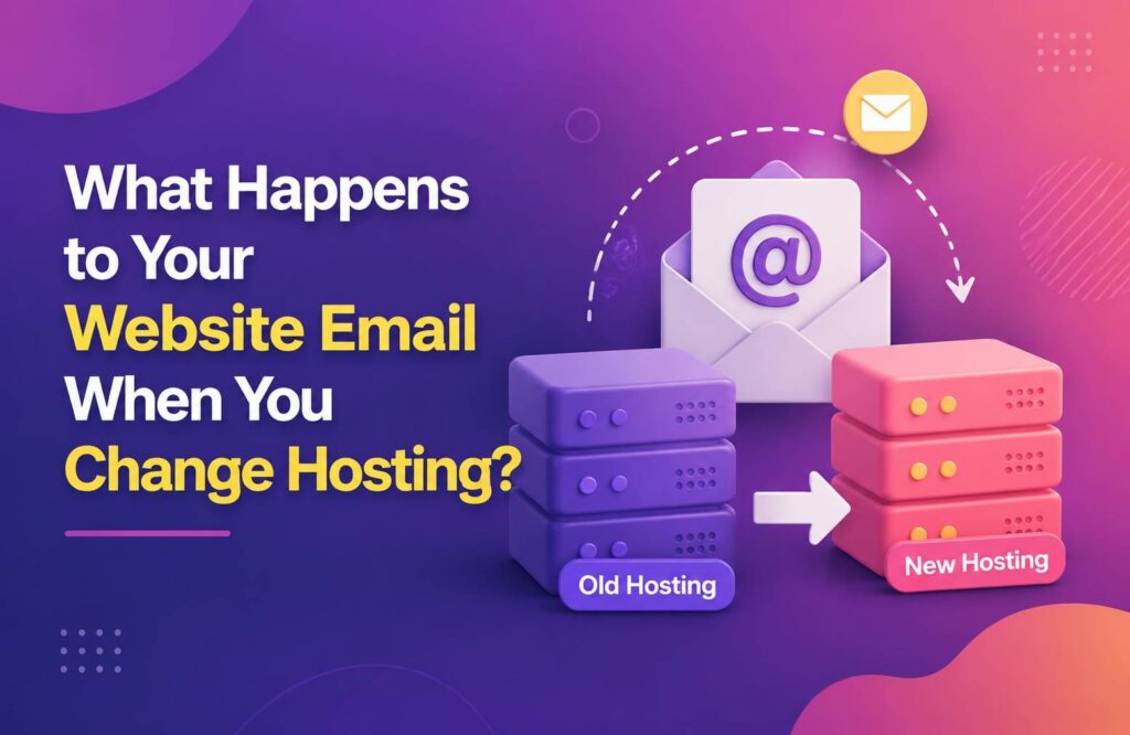email when changing web hosting