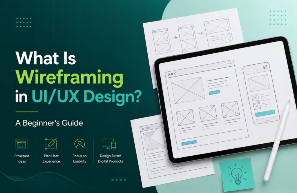 wireframing in UI/UX design