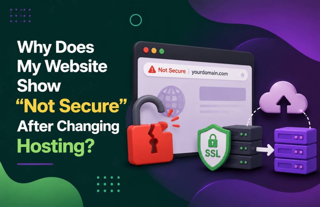 not secure after changing hosting