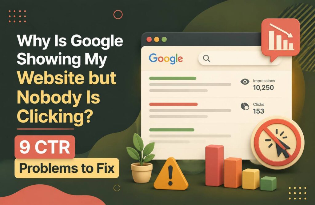 Google impressions but no clicks