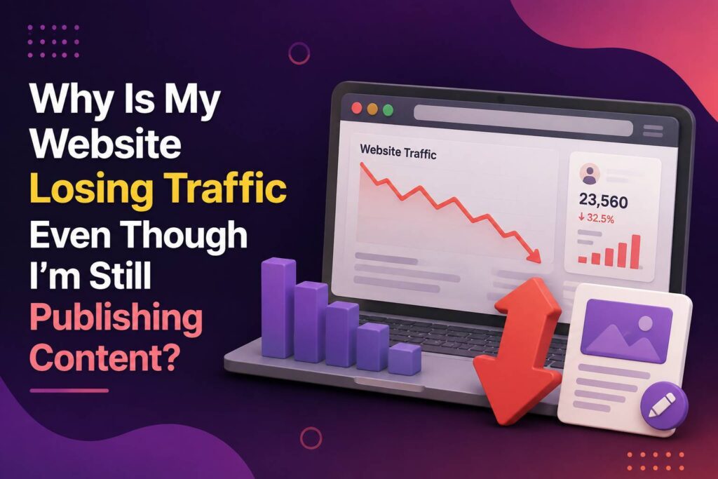website losing traffic