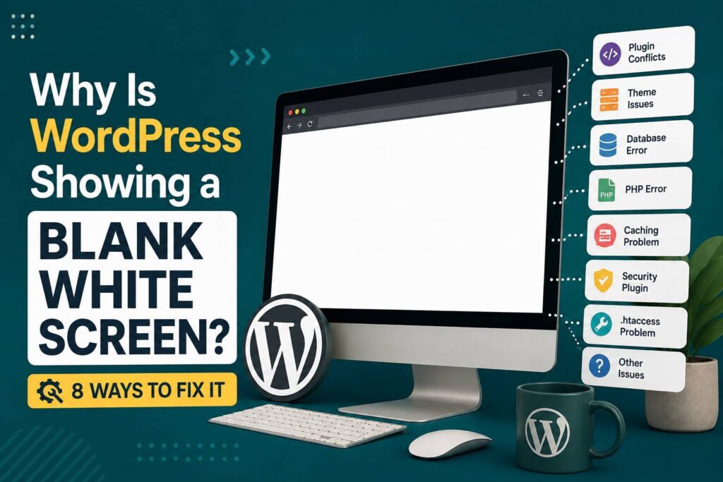 WordPress blank white screen