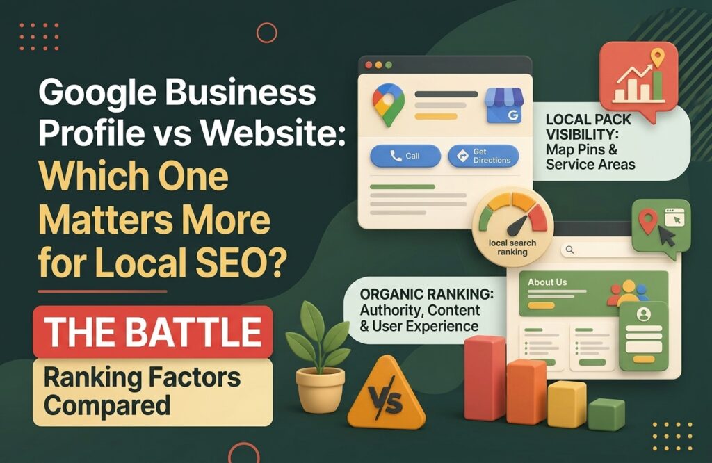 Google Business Profile vs website