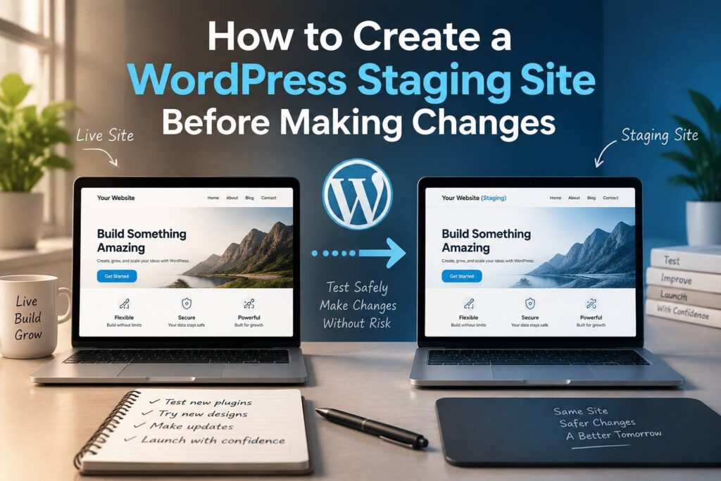 WordPress staging site