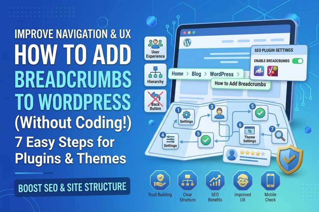 add breadcrumbs to WordPress